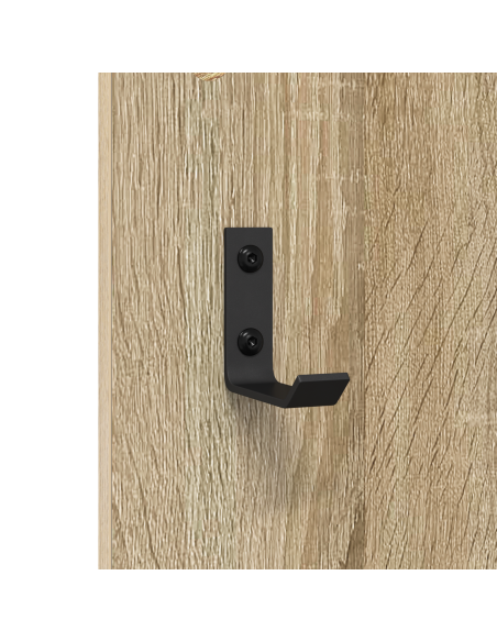 Appendiabiti a muro rovere sonoma 96 x 1.5 x 90 cm