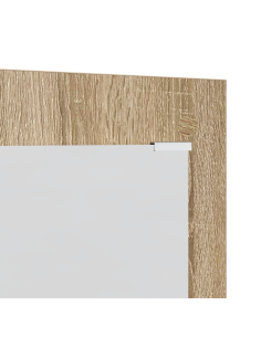 Appendiabiti a muro con specchio Rovere Sonoma 96 x 1,5 x 90 cm 2