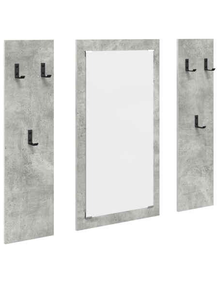 Appendiabiti a muro Grigio cemento 96 x 1.5 x 90 cm