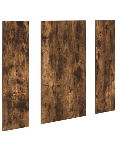 Appendiabiti a muro con specchio Rovere fumé 96 x 1,5 x 90 cm