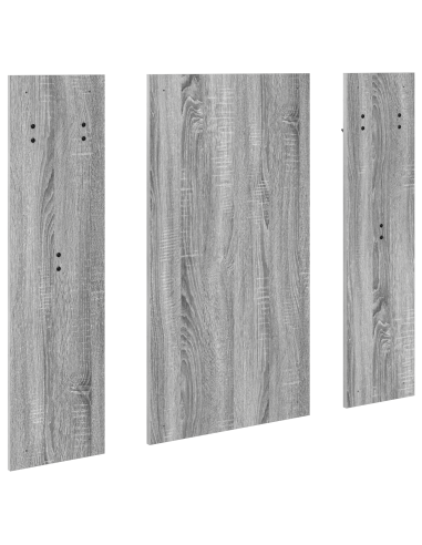 Appendiabiti a muro con specchio Grigio Sonoma 96 x 1,5 x 90 cm