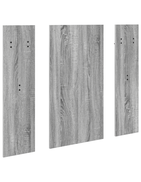 Appendiabiti a muro con specchio Grigio Sonoma 96 x 1,5 x 90 cm