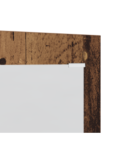 Appendiabiti a muro con specchio Legno vecchio 96 x 1,5 x 90 cm 2