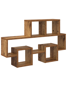 Scaffale da parete Legno vecchio 82 x 15 x 51 cm 2
