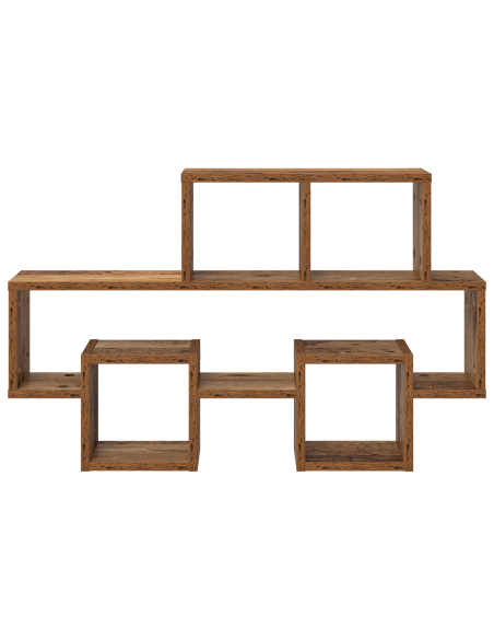 Scaffale da parete con lo scaffale Legno Antico 82 x 15 x 51 cm