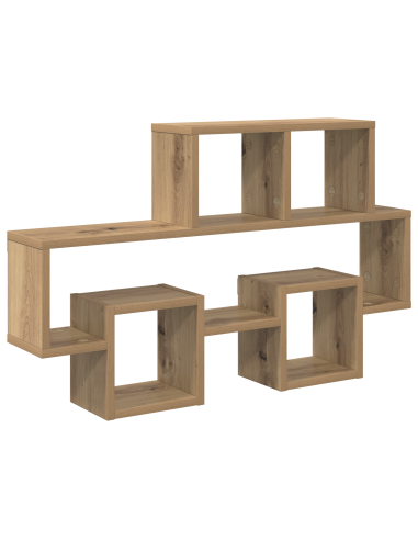 Scaffale da parete rovere artigianale 82 x 15 x 51 cm