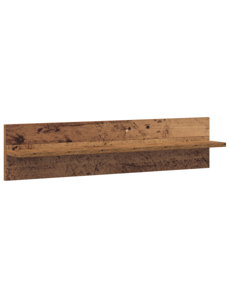 Scaffali da parete 2 pcs Legno Antico 80 x 11.5 x 18 cm
