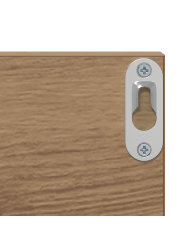 Scaffale da parete 2 pcs Rovere artigianale 80 x 11,5 x 18 cm