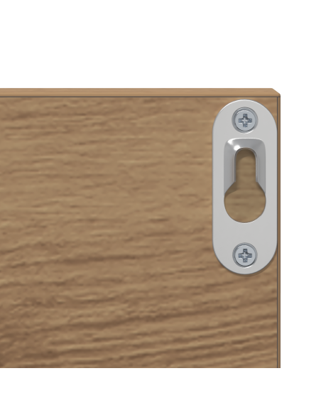 Scaffale da parete 2 pcs Rovere artigianale 80 x 11,5 x 18 cm