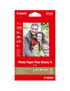 Canon Carta fotografia lucida PP-201 II Plus 4x6" - 50 fogli