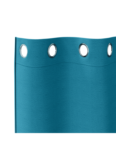 Tende con tende 2 pcs Turchese 245 x 140 cm Poliestere