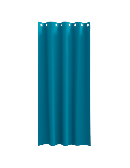 Tende con tende 2 pcs Turchese 260 x 140 cm Poliestere