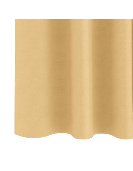Tende Blackout con Anelli 2 pcs Beige 140 x 140 cm Poliestere