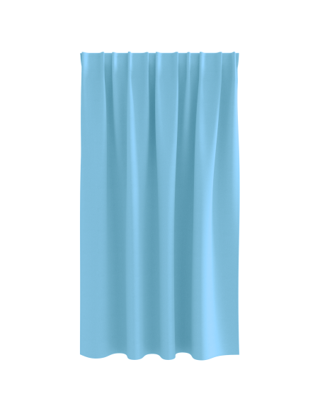 Tende con tende 2 pcs Azzurro 140 x 140 cm Poliestere