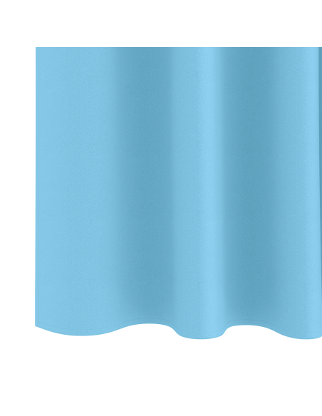 Tende con tende 2 pcs Azzurro 245 x 140 cm Poliestere