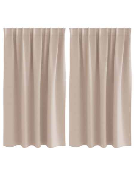 Tende con tende 2 pcs Talpa 140 x 140 cm Poliestere