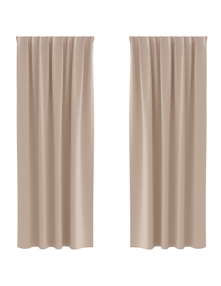 Tende Blackout con Anelli 2 pcs Talpa 260 x 140 cm Poliestere