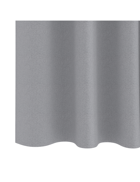 Tende con tende 2 pcs Grigio chiaro 245 x 140 cm Poliestere