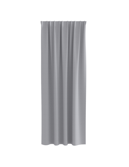 Tende con tende 2 pcs Grigio chiaro 245 x 140 cm Poliestere
