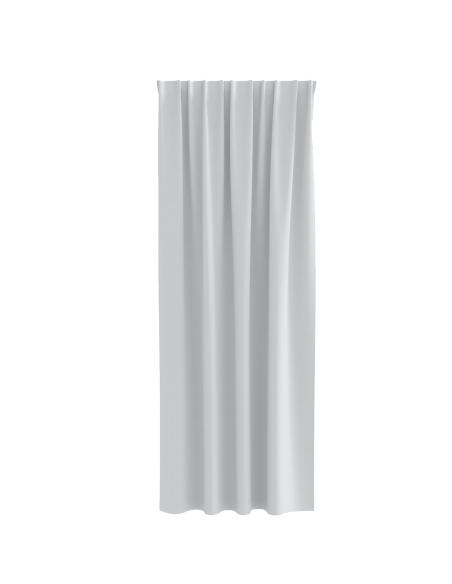 Tende con tende 2 pcs Grigio Chiaro 245 x 140 cm Poliestere