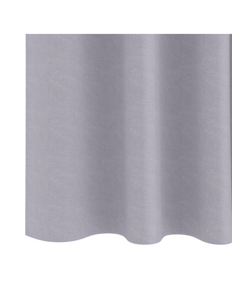 Tende con tende 2 pcs Grigio Metallico 260 x 140 cm Poliestere
