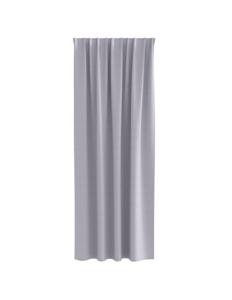 Tende con tende 2 pcs Grigio Metallico 260 x 140 cm Poliestere