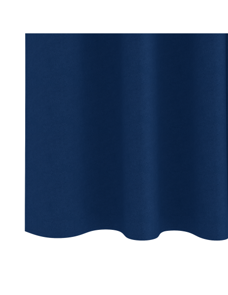 Tende con tende 2 pcs Blu scuro 225 x 140 cm Poliestere