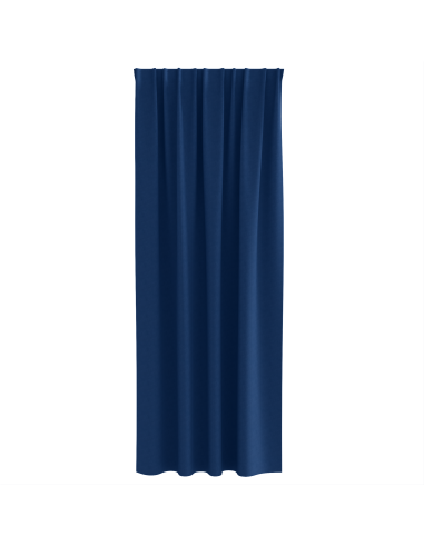 Tende Blackout con Anelli 2 pcs Blu Scuro 245 x 140 cm
