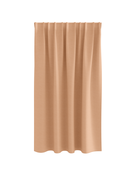 Tende con tende 2 pcs Marrone chiaro 140 x 140 cm Poliestere