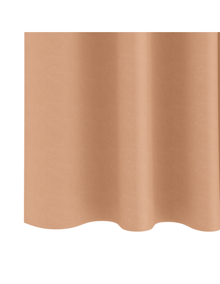 Tende Blackout con Anelli 2 pcs Marrone Chiaro 245 x 140 cm
