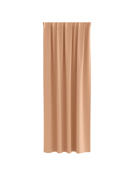 Tende con tende 2 pcs Marrone chiaro 260 x 140 cm Poliestere