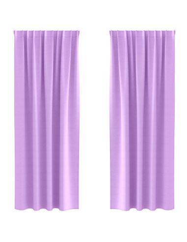 Tende Blackout con Anelli 2 pcs Viola 225 x 140 cm Poliestere