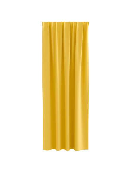 Tende con tende 2 pcs giallo senape 225 x 140 cm Poliestere