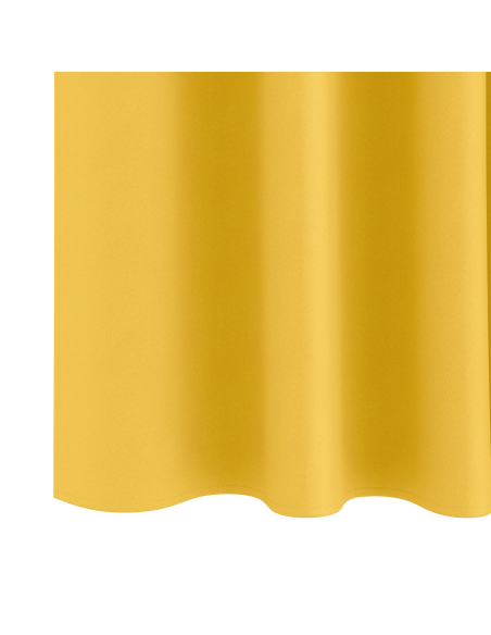 Tende con tende 2 pcs giallo senape 245 x 140 cm Poliestere