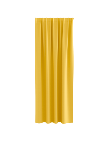 Tende Blackout con Anelli 2 pcs Giallo senape 260 x 140 cm