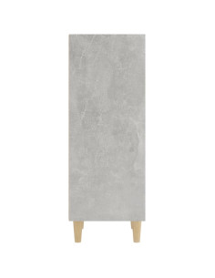 Credenza Grigio Cemento 34,5x32,5x90 cm in Legno Multistrato
