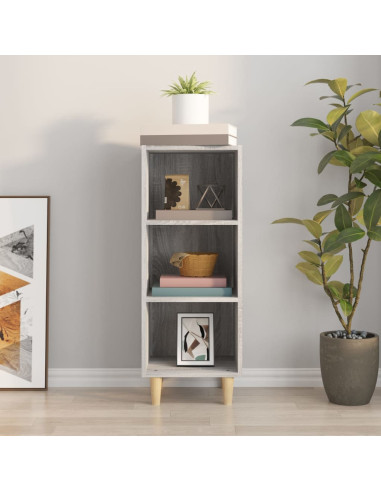 Credenza Grigio Sonoma 34,5x32,5x90 cm in Legno Multistrato