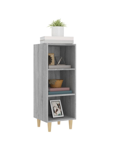 Credenza Grigio Sonoma 34,5x32,5x90 cm in Legno Multistrato