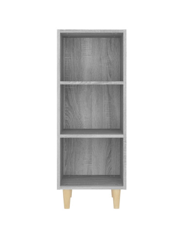 Credenza Grigio Sonoma 34,5x32,5x90 cm in Legno Multistrato