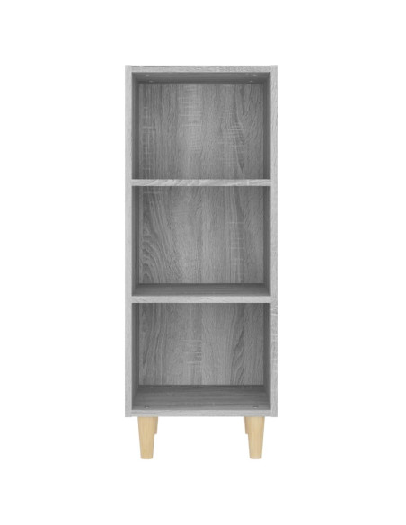 Credenza Grigio Sonoma 34,5x32,5x90 cm in Legno Multistrato