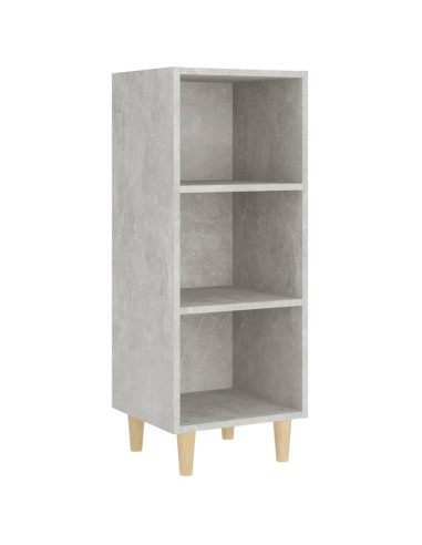 Credenza Grigio Cemento 34,5x32,5x90 cm in Legno Multistrato