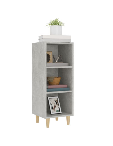 Credenza Grigio Cemento 34,5x32,5x90 cm in Legno Multistrato