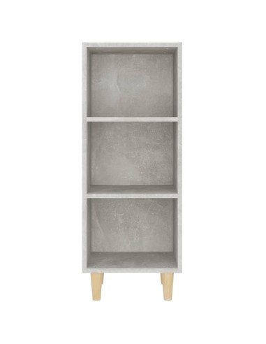 Credenza Grigio Cemento 34,5x32,5x90 cm in Legno Multistrato