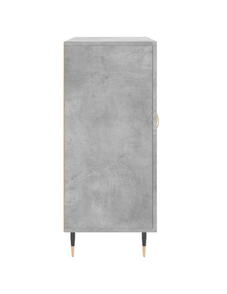 Credenza Grigio Cemento 90x34x80 cm in Legno Multistrato