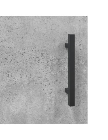 Scrivania Grigio Cemento 140x50x75 cm in Legno Multistrato