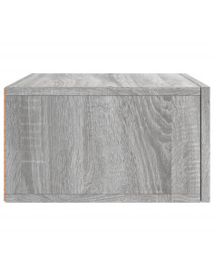 Comodino a Muro Grigio Sonoma 35x35x20 cm