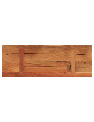 Piano Tavolo 70x40x3,8 cm Rettangolare Legno Massello Acacia