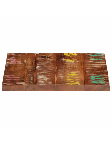 Piano per Tavolo 50x50x3,8 cm Quadrato Legno Massello di Acacia