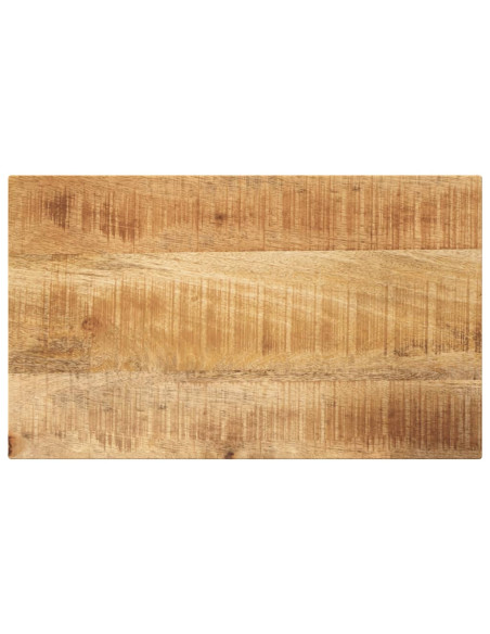 Piano per Tavolo 60x30x2,5cm Rettangolare Legno di Mango Grezzo