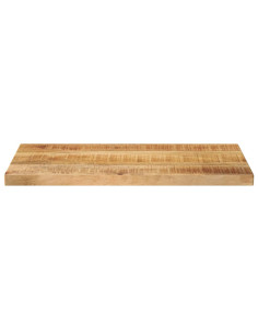 Piano per Tavolo 60x30x2,5cm Rettangolare Legno di Mango Grezzo 2